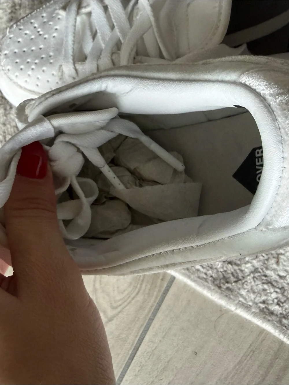Nike White Low-Profile suede Sneaker